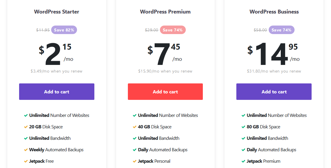 Hostinger Pricing