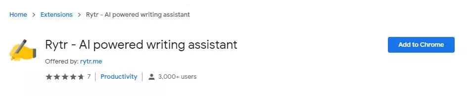 Rytr Chrome Extension
