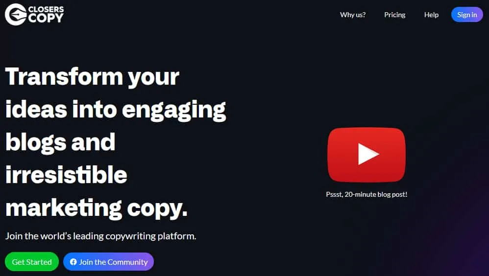 ClosersCopy Coupon Code