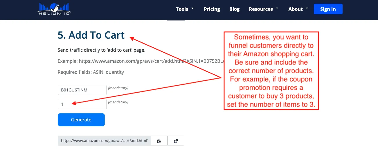 Helium 10 Gems Add to Cart