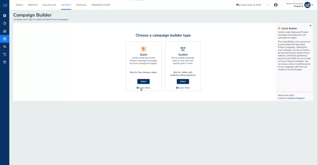 PPC Campaign Using Adtomic