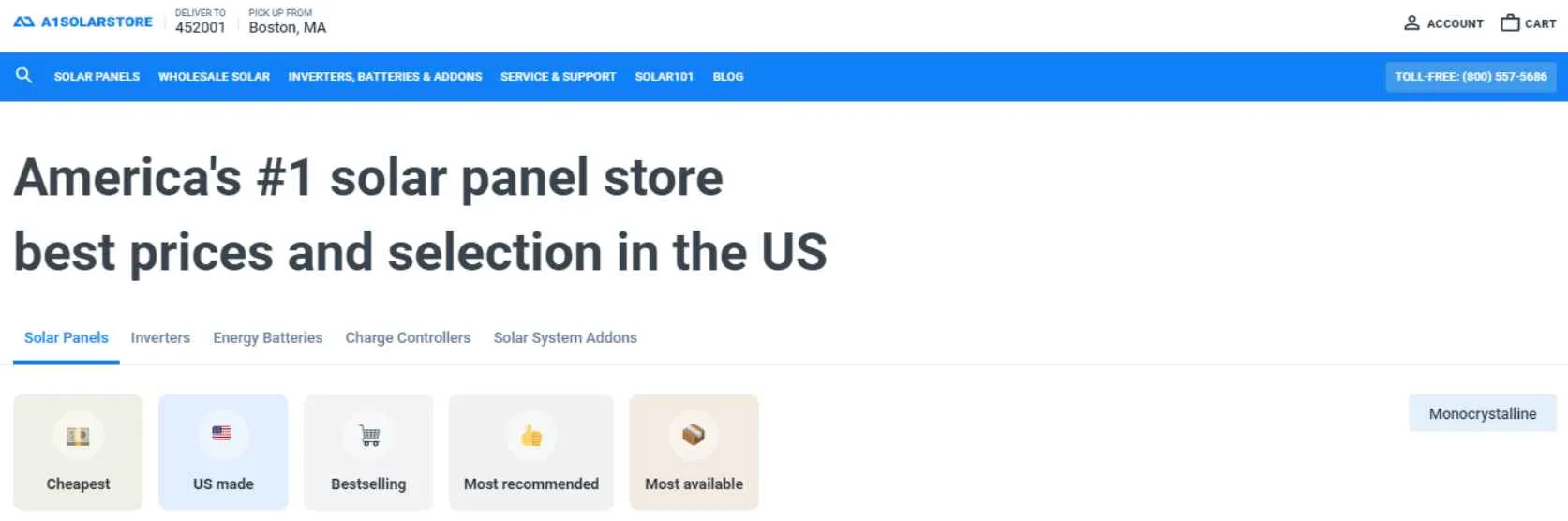 A1 SolarStore Affiliate Program