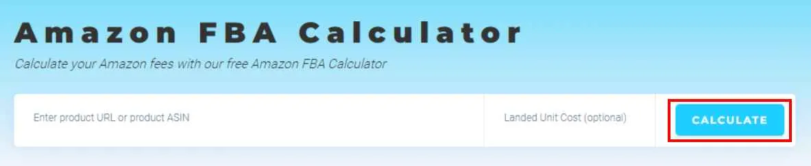 Viral Launch FBA Calculator