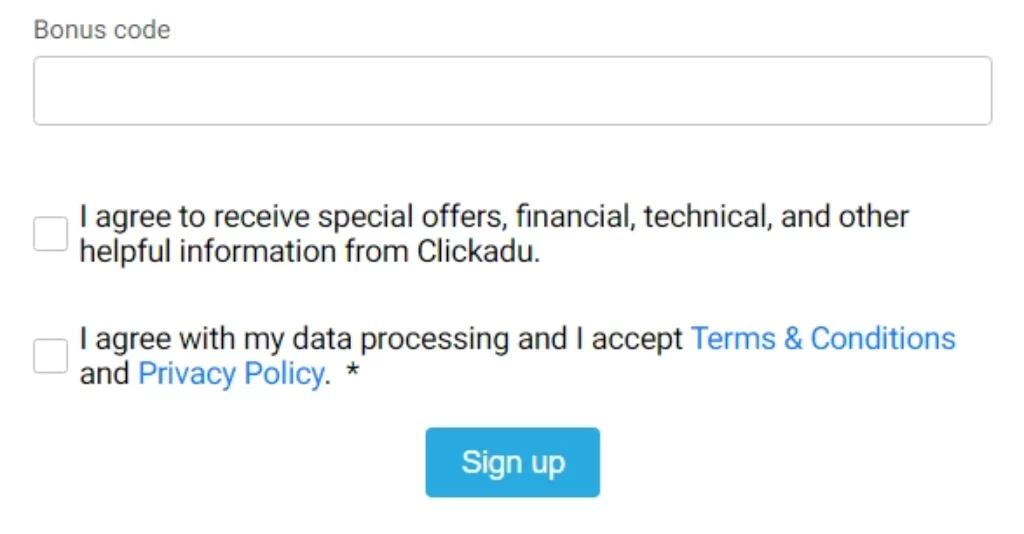 Clickadu Coupon Code Box