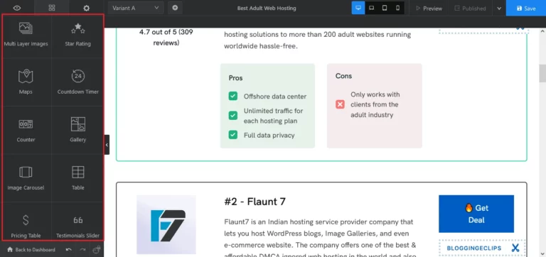 Swipe Pages Additional Elements