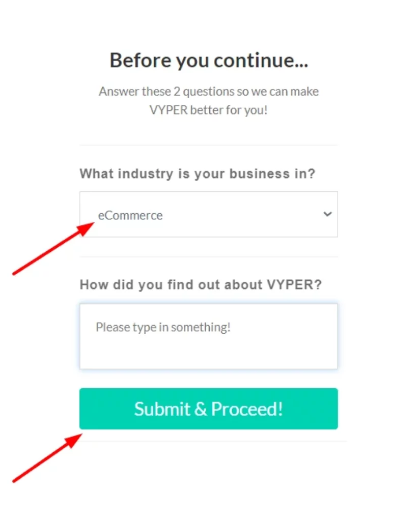 Register to VYPER AI