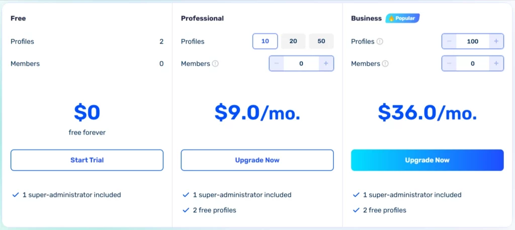 AdsPower Pricing
