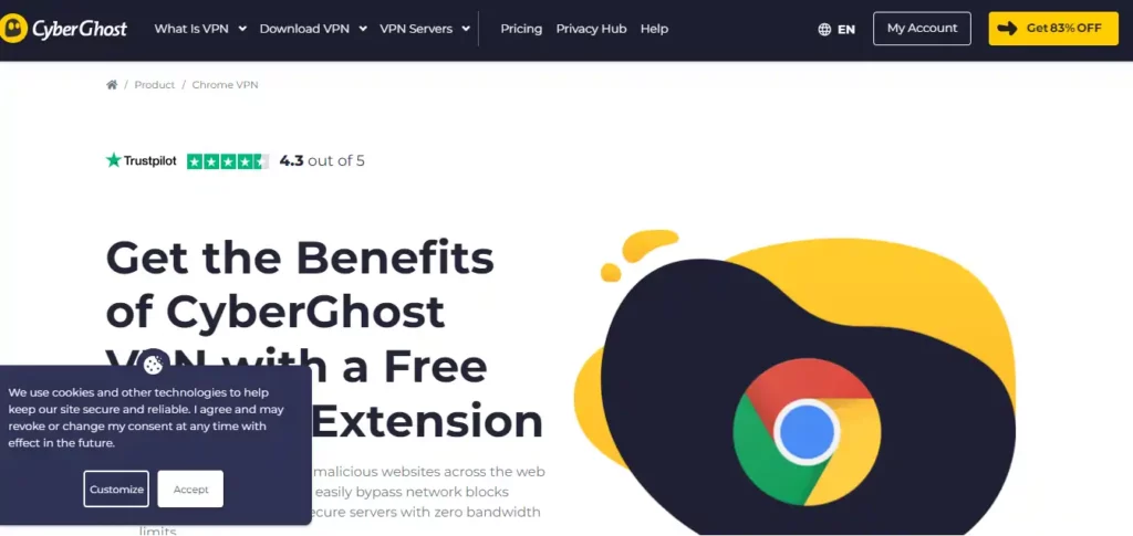 CyberGhost VPN Proxy Extension