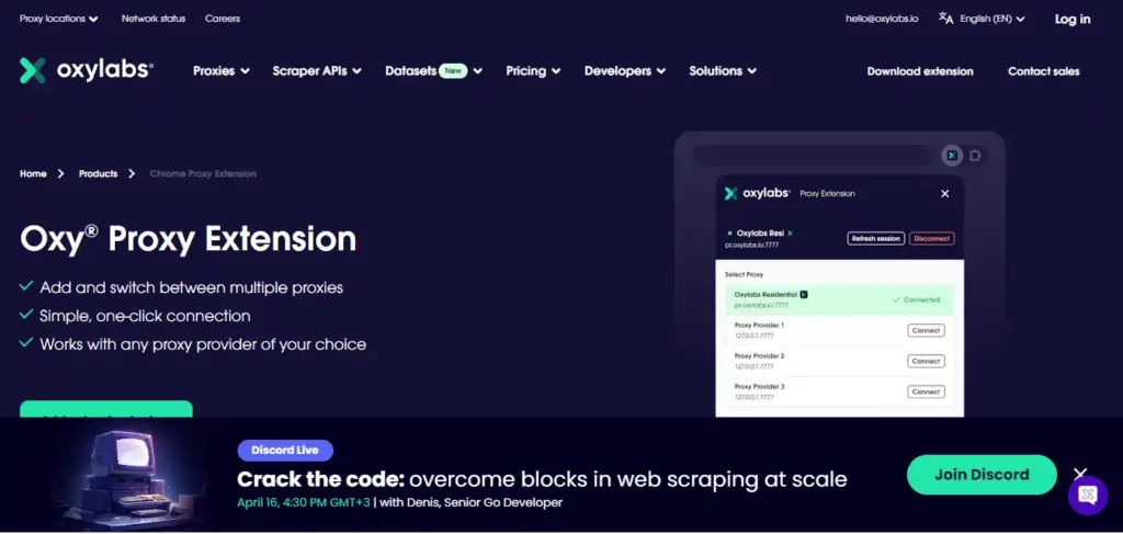 Oxylabs Proxy Extension
