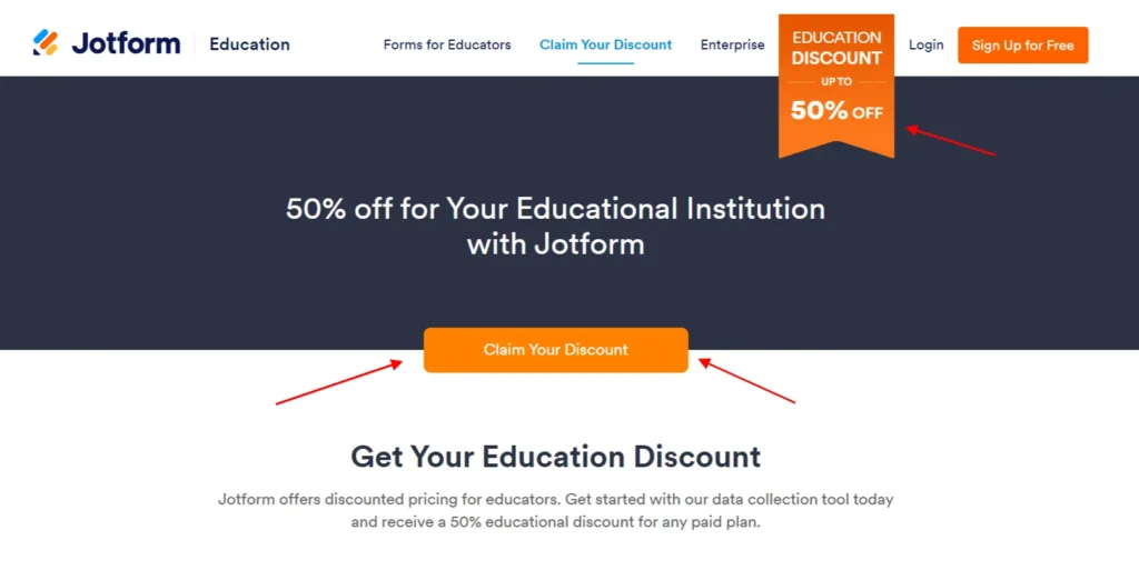 Jotform Discount