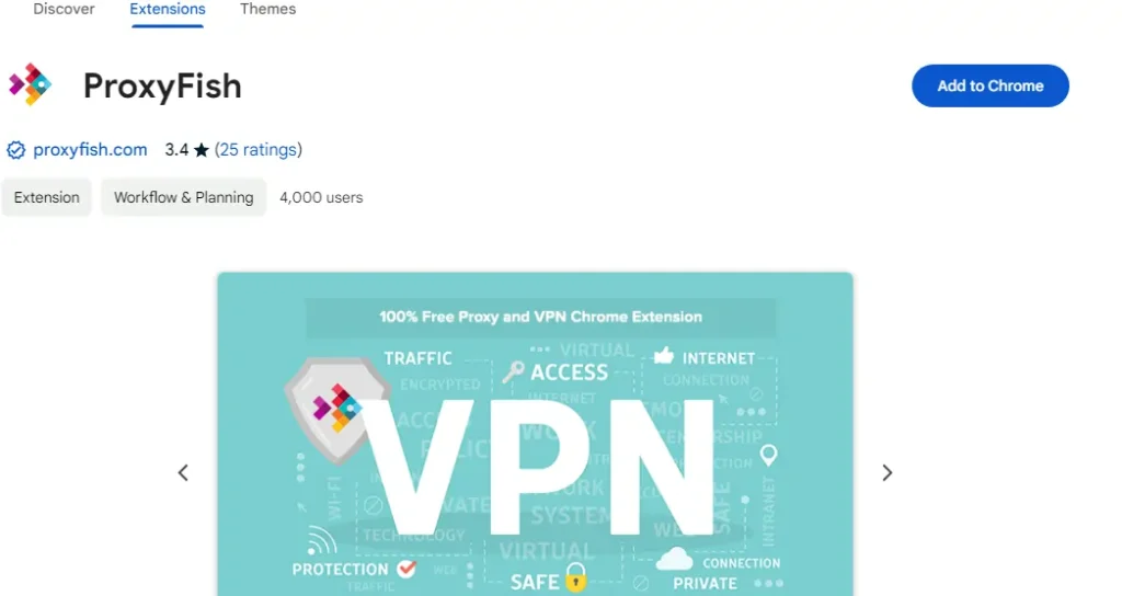 ProxyFish Chrome Extension