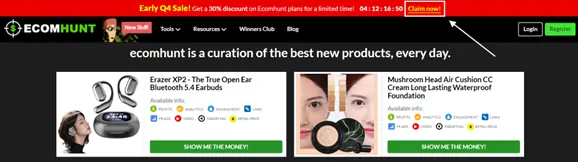 Ecomhunt Claim Now