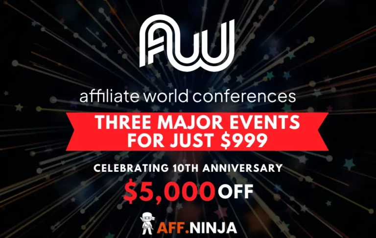 Affiliate world conferences - 10th annivarsary discount