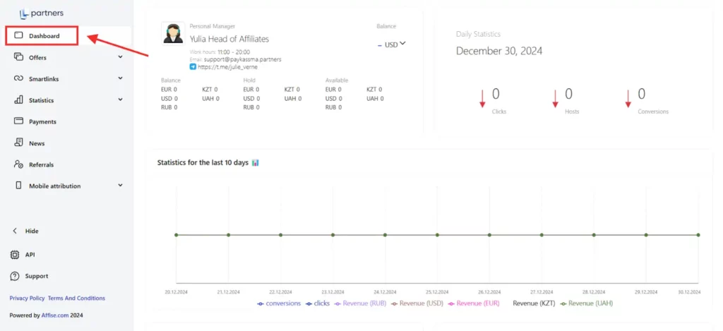 Paykassma Partners Dashboard