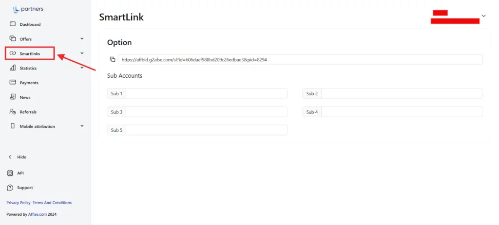 Paykassma Partners Smartlinks System