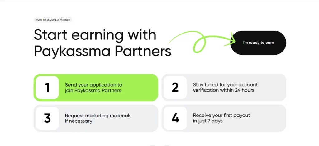earning with paykassma partners