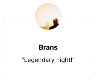 Always Winnings Testimonials From Past Events -Brans