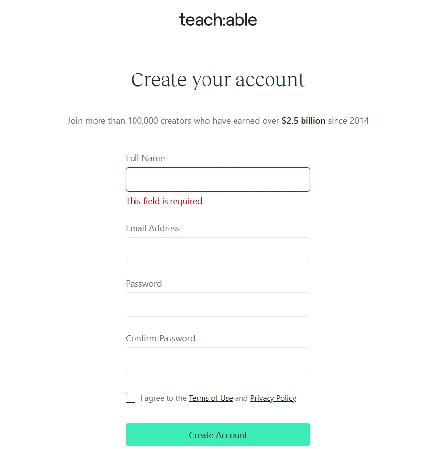 Teachable Website