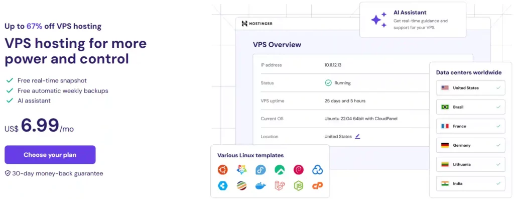 Hostinger - VPS Hosting