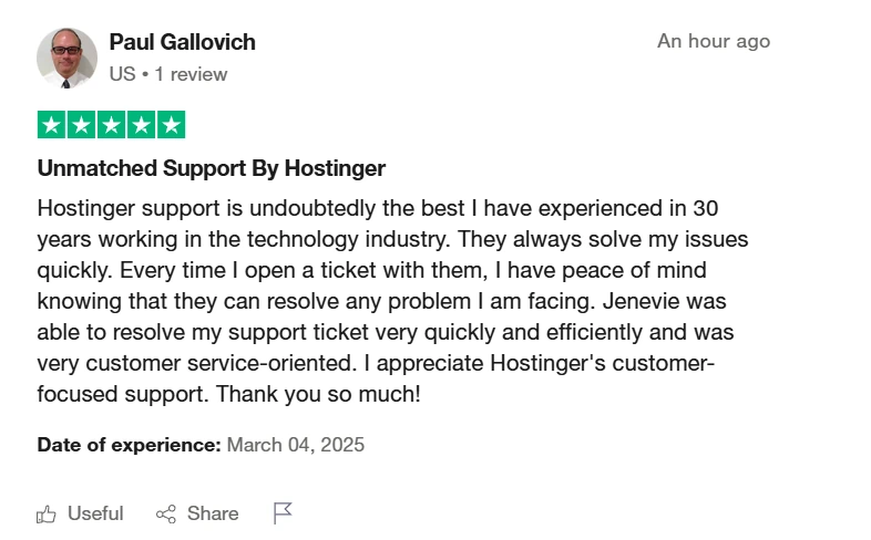 Hostinger hosting reviews 1
