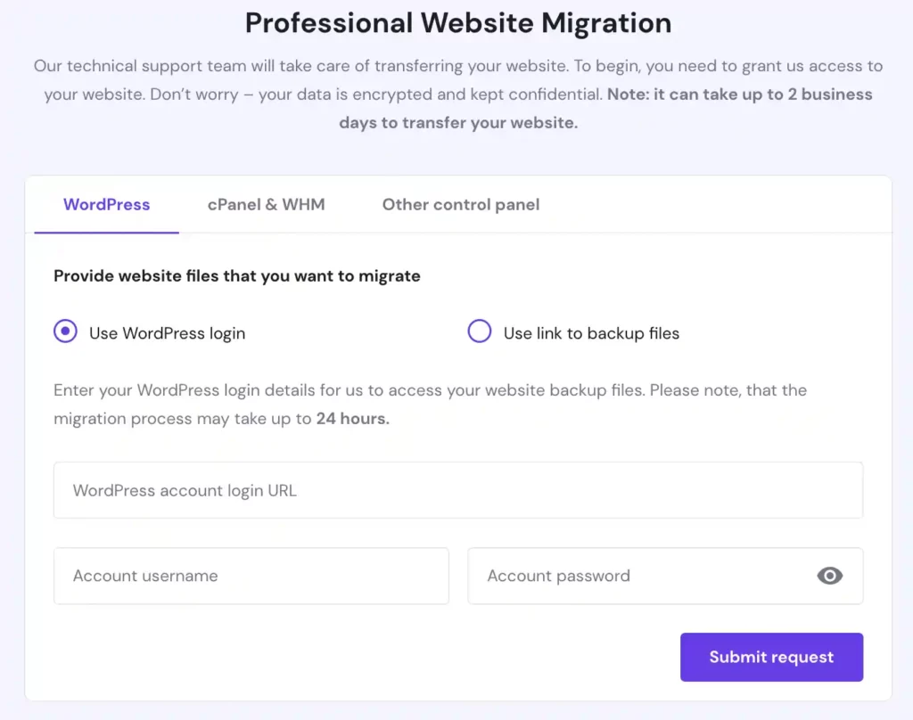 Hostinger's Website Migration