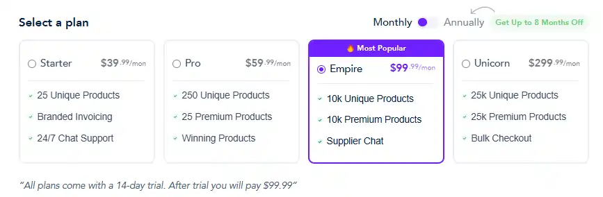 Spocket Pricing