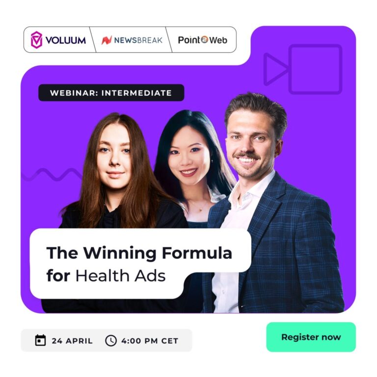 Health Ad Mastery: Join Voluum’s Exclusive Webinar on April 24