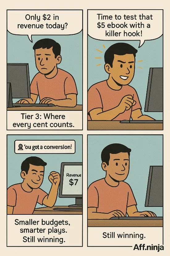 Tier 3 Affiliate marketing comic