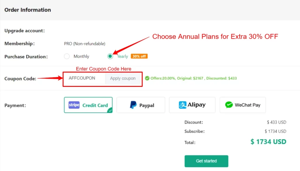 Enter PiPiADS Coupon Code