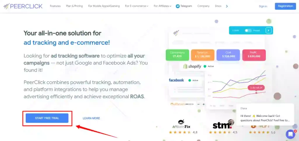 PeerClick - Start Free Trial