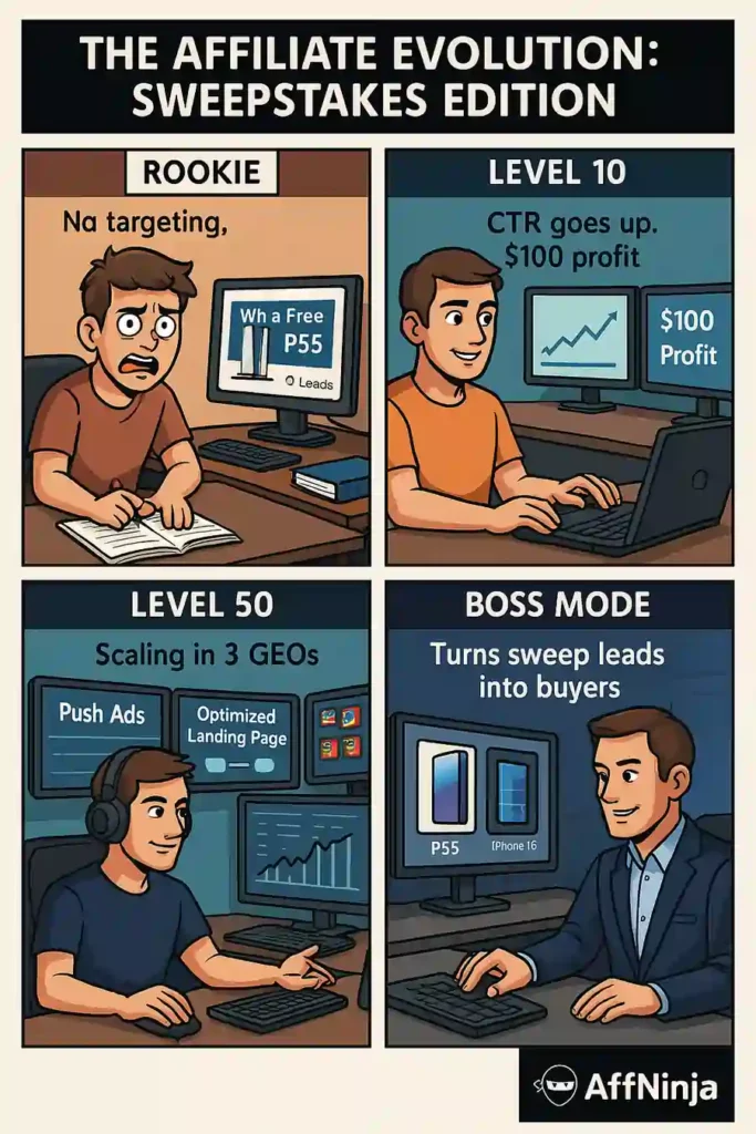 The Affiliate Evolution - Sweepstakes Edition Comic