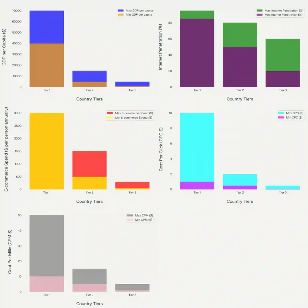 Tier 1, Tier 2, and Tier 3 Countries Quick Comparison