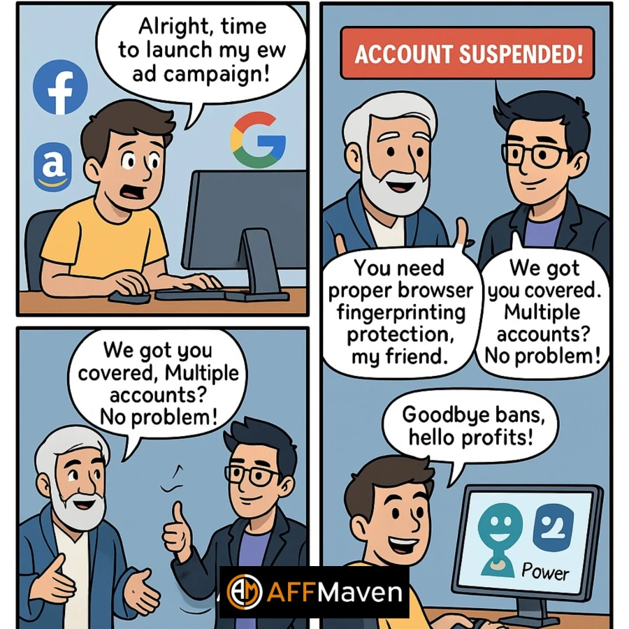 Multilogin vs AdsPower comic