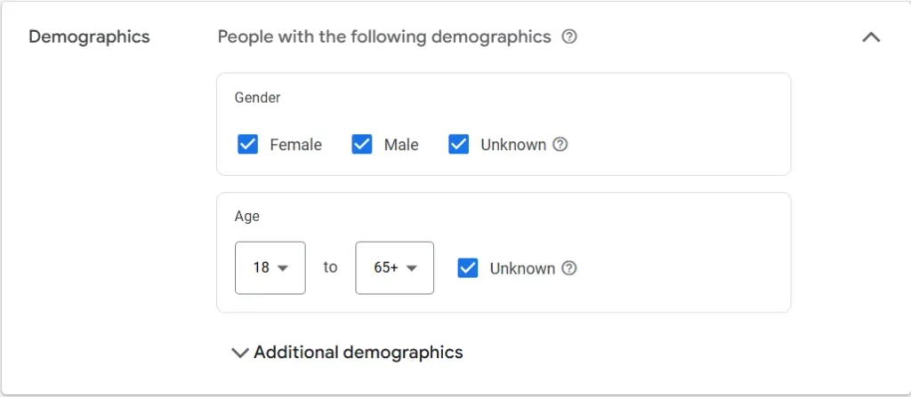 Define your audience targeting