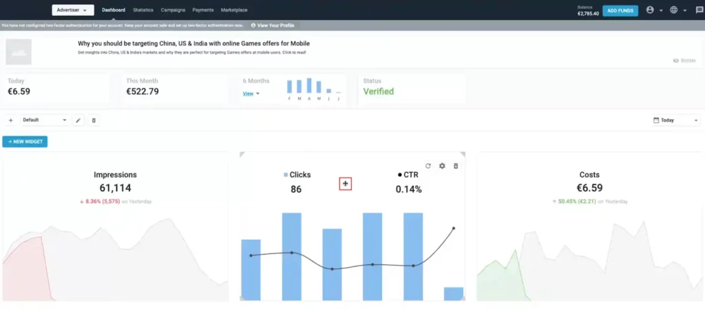 ExoClick - Advertiser Dashboard & Campaign Tools