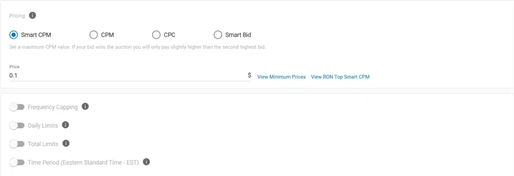 ExoClick - Bidding Models and Pricing