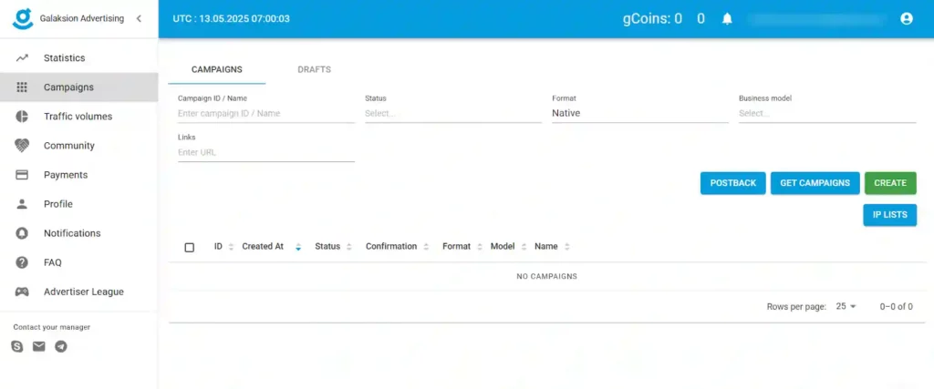 Galaksion Create Your Account