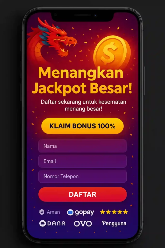 Landing Pages Example for Indonesia Gambling Market
