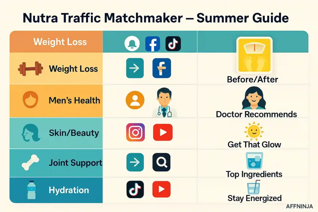 Traffic Sources That Crush for Nutra in Summer