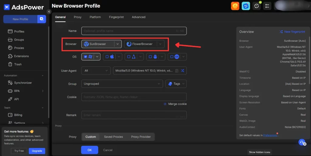 Choose Your Chrome Type