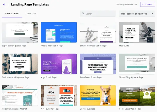Leadpages Template Library