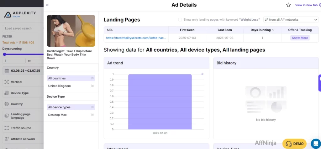 Adplexity Native for Nutra