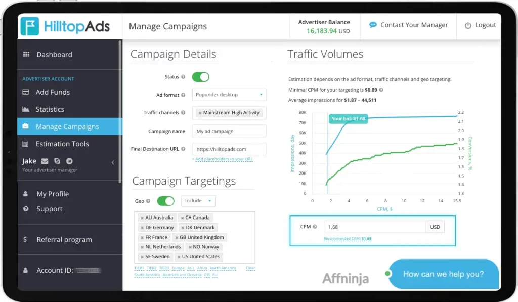 HilltopAds AdNetwork