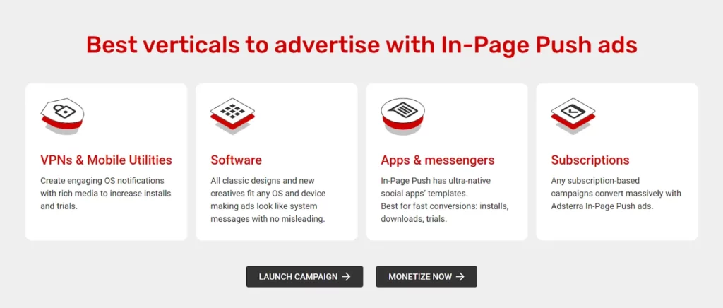 Creative Strategies for In Page Push Ads