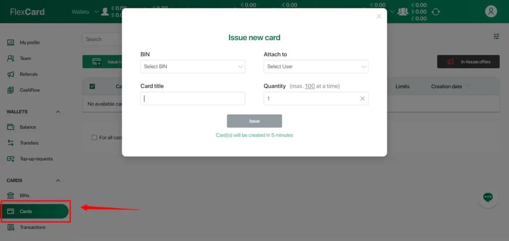 FlexCards Unlimited Card