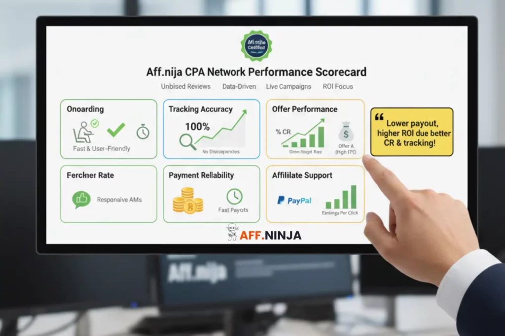 AFF.ninja testing protocol for CPA gambling networks