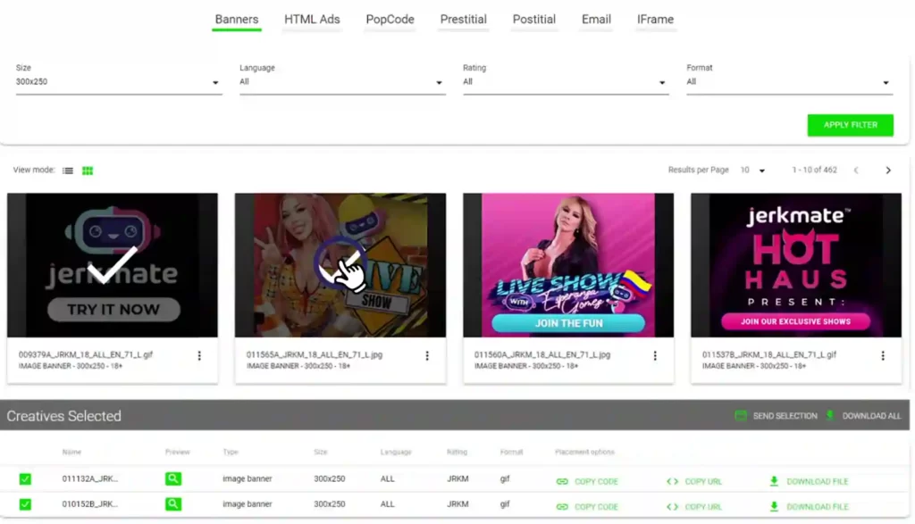 CrakRevenue Banner Ads