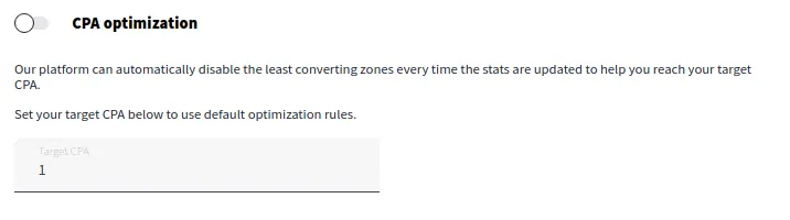 RollerAds CPA Optimization