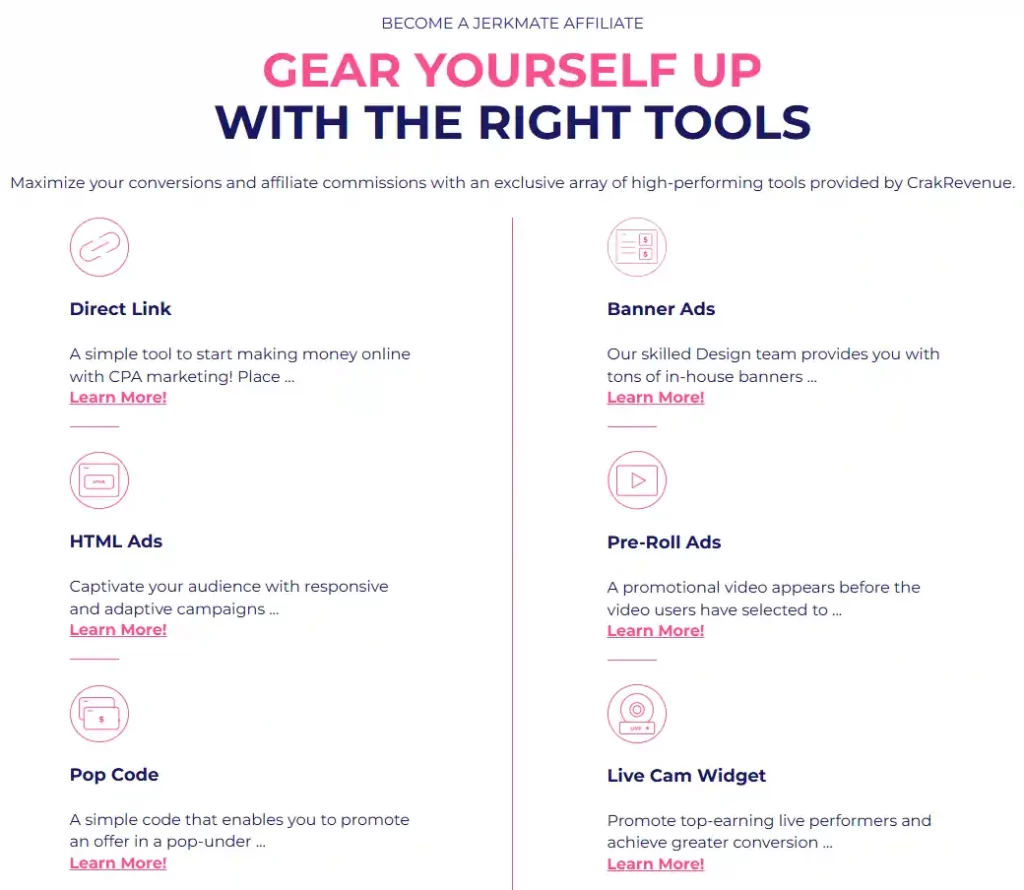 Jerkmate Affiliate High-Converting Promo Tools