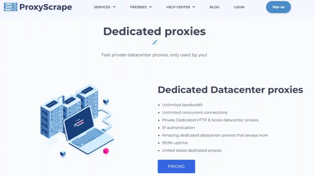 ProxyScrape Dedicated Private Proxies